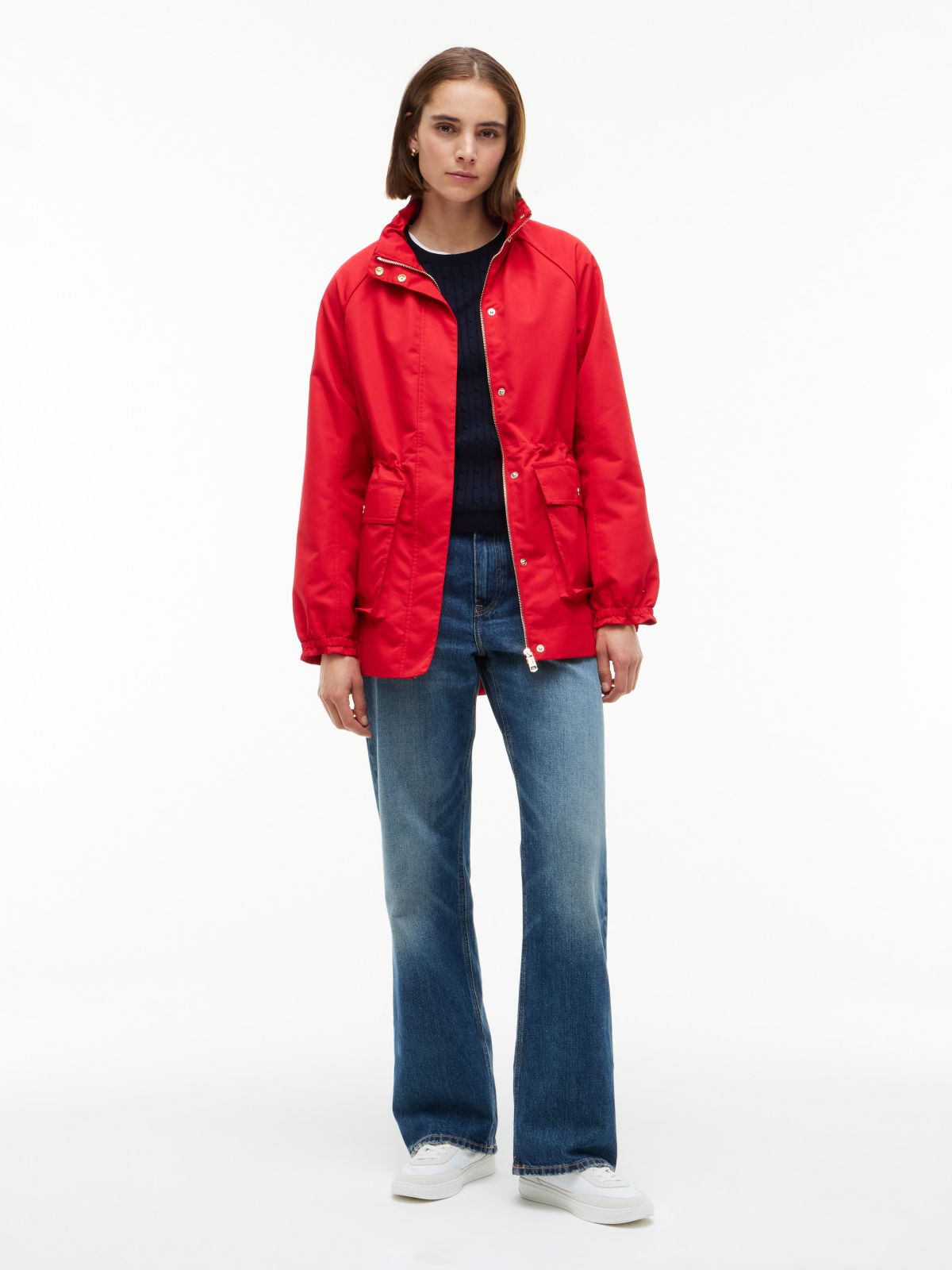 Water-Resistant Yacht Jacket — Red