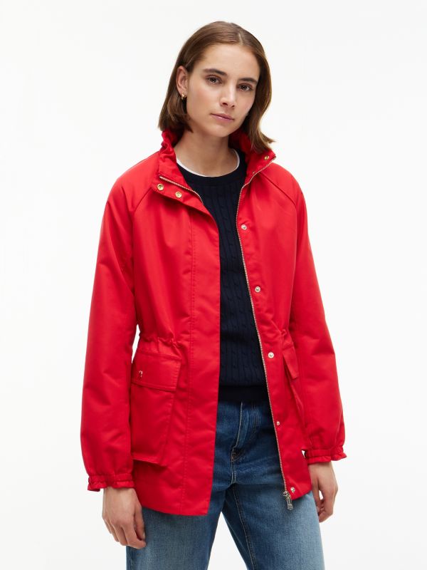 Water-Resistant Yacht Jacket — Red
