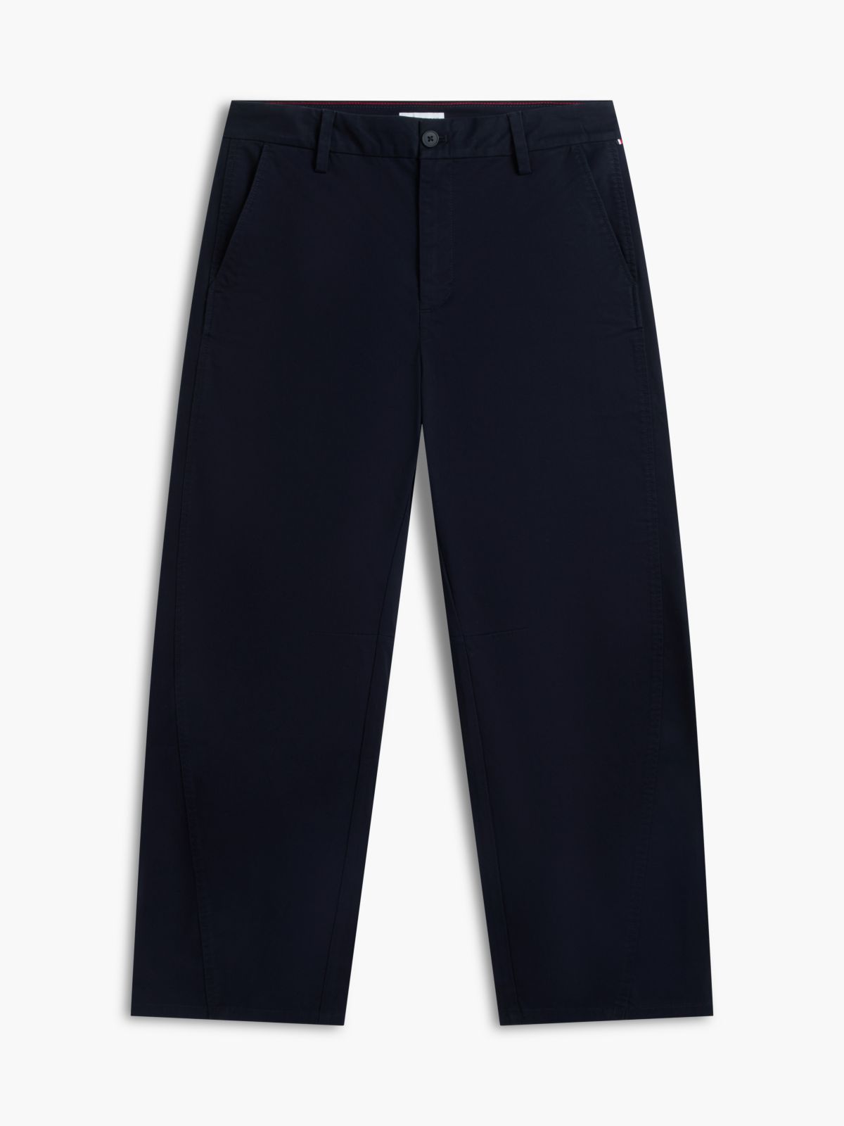 Stretch-Cotton Barrel Chino — Navy Blue