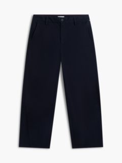 Stretch-Cotton Barrel Chino — Navy Blue 5