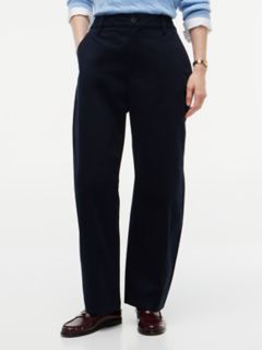 Stretch-Cotton Barrel Chino — Navy Blue 1