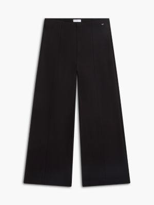 Женские брюки Tommy Hilfiger Wide Leg Ponte Pull-On Pant, цвет: Чёрный — фото 5