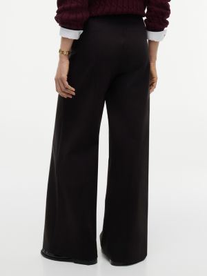 Женские брюки Tommy Hilfiger Wide Leg Ponte Pull-On Pant, цвет: Чёрный — фото 4