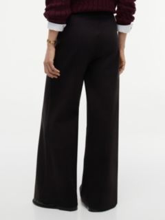 Wide Leg Ponte Pull-On Pant — Black 4