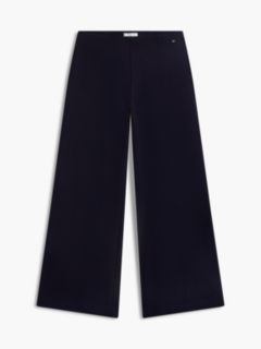 Wide Leg Ponte Pull-On Pant — Navy Blue 5