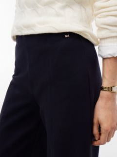 Wide Leg Ponte Pull-On Pant — Navy Blue 3
