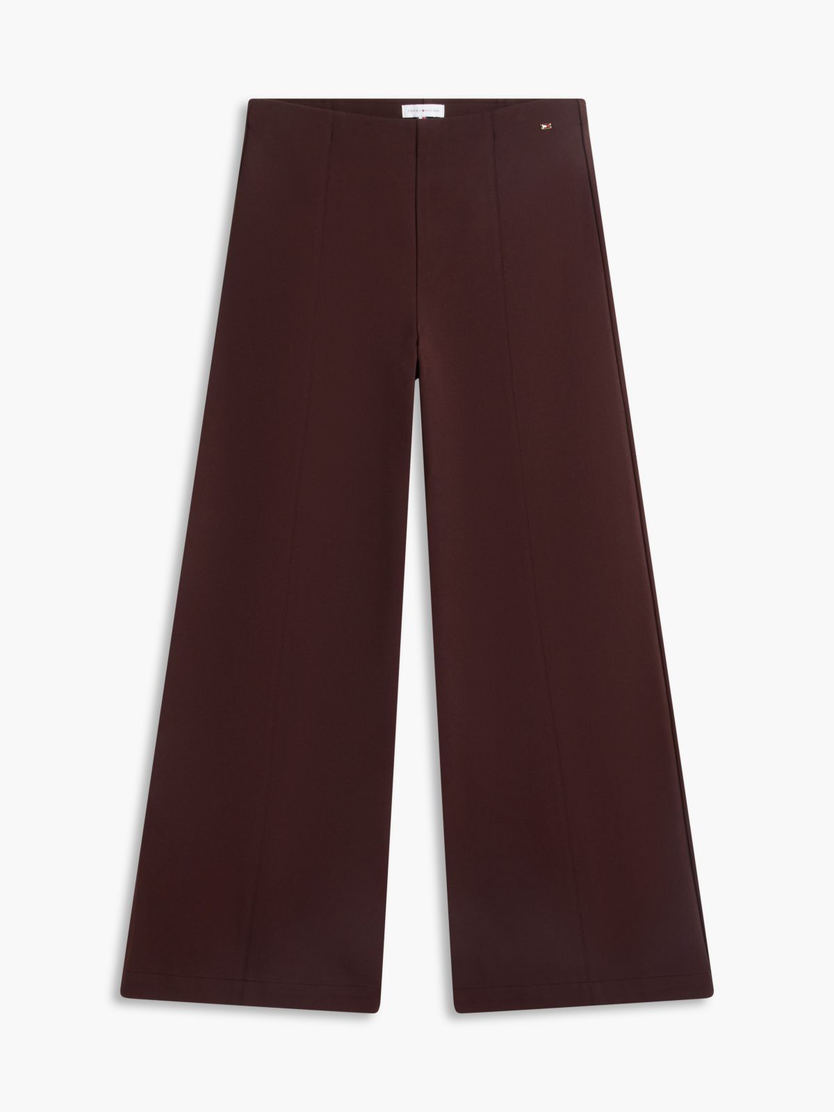 Wide Leg Ponte Pull-On Pant — Chocolate
