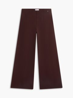 Wide Leg Ponte Pull-On Pant — Chocolate 5