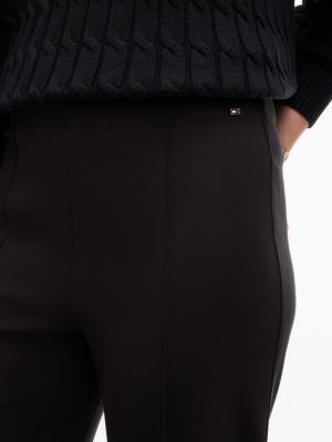 Женские брюки Tommy Hilfiger Flared Ponte Pull-On Pant, цвет: Чёрный — фото 3