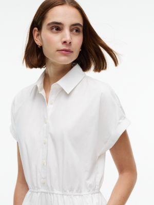 Женское платье Tommy Hilfiger Short-Sleeve Midi Shirtdress, цвет: Белый — фото 2