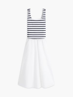 Tommy Hilfiger Striped Mixed-Media Midi Tank Dress — фото 5