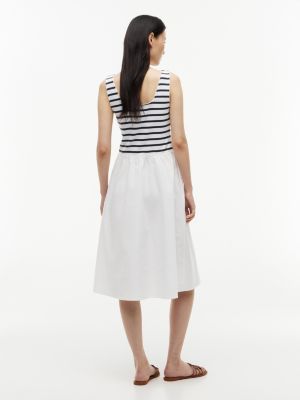 Tommy Hilfiger Striped Mixed-Media Midi Tank Dress — фото 4