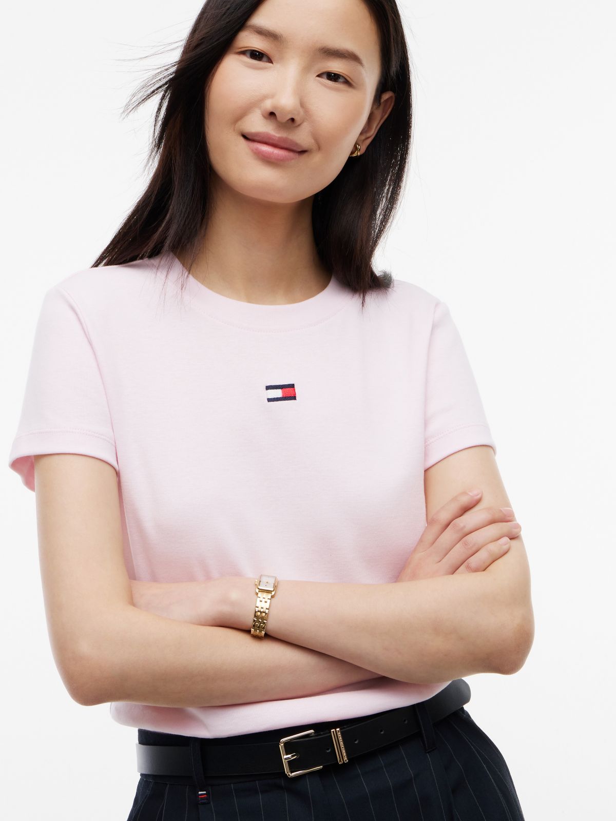 Mini Flag Logo Favorite T-Shirt — Light Pink
