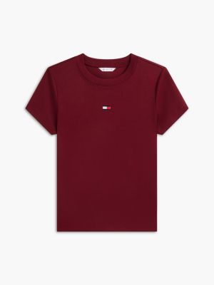 Женские футболки Tommy Hilfiger Mini Flag Logo Favorite T-Shirt — фото 5
