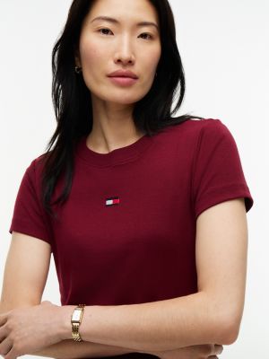 Женские футболки Tommy Hilfiger Mini Flag Logo Favorite T-Shirt — фото 3