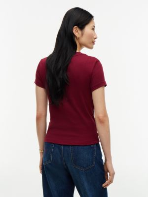 Женские футболки Tommy Hilfiger Mini Flag Logo Favorite T-Shirt — фото 4