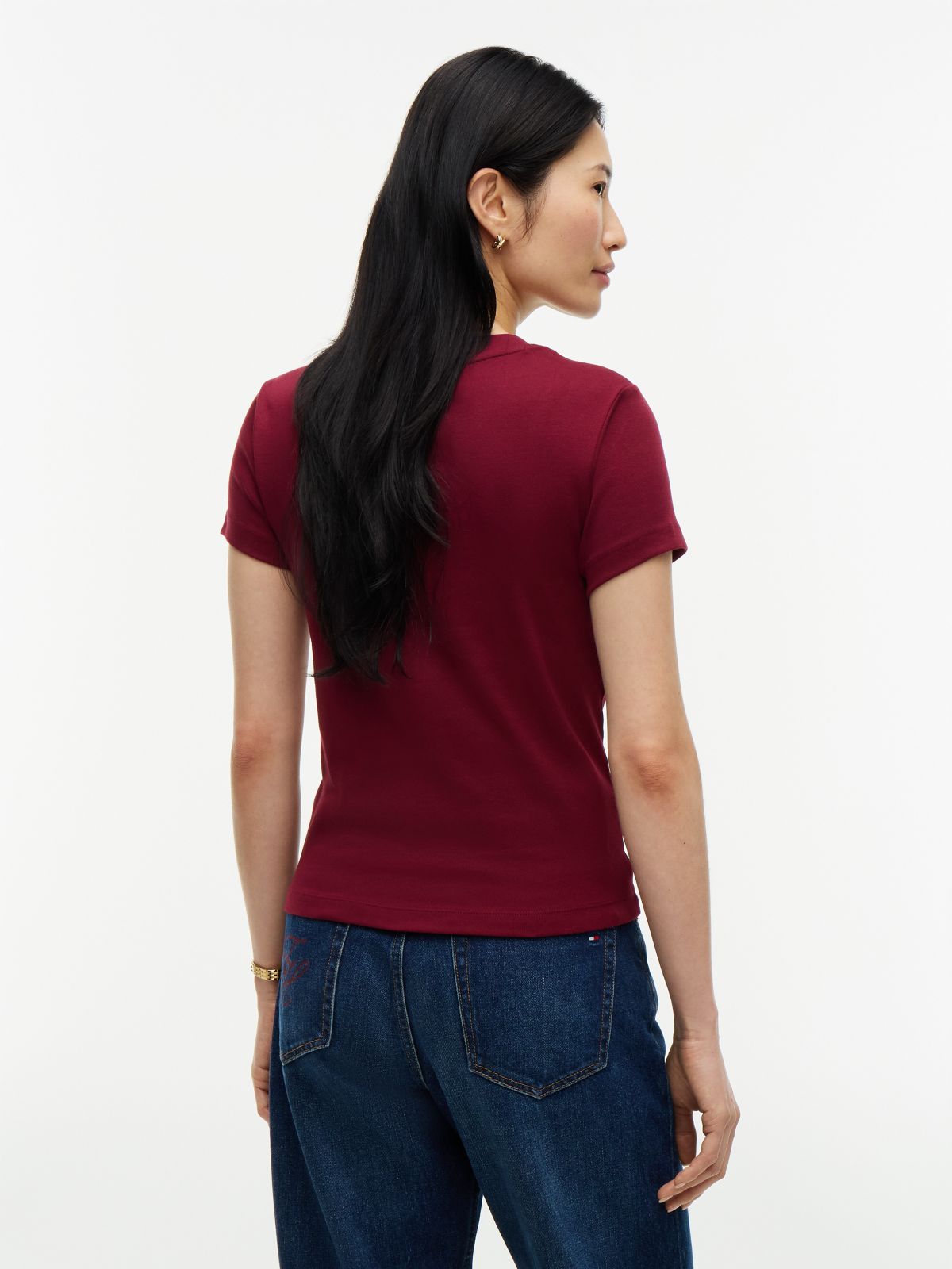 Mini Flag Logo Favorite T-Shirt — Burgundy
