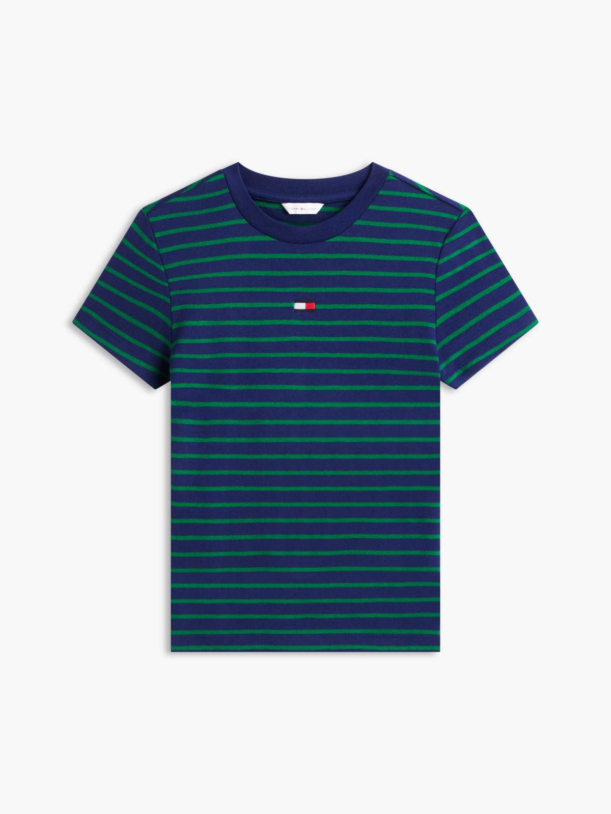 Mini Flag Logo Striped Favorite T-Shirt — Preppy Navy