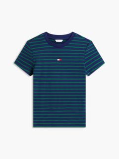 Mini Flag Logo Striped Favorite T-Shirt — Preppy Navy 5