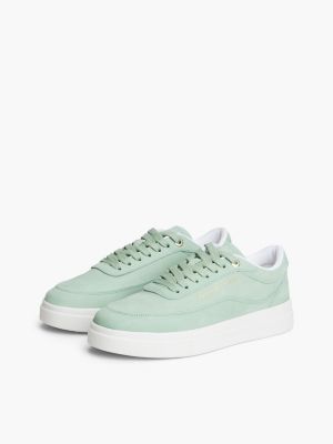 Женские кроссовки Tommy Hilfiger Nubuck Leather Court, цвет: Flora — фото 2