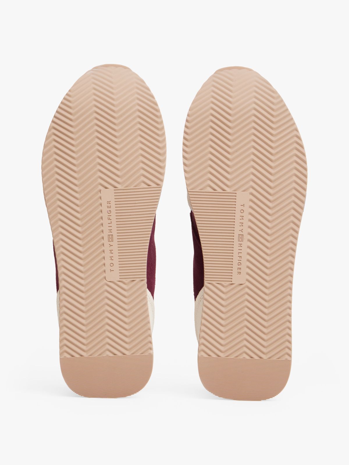 Mixed-Media Runner Sneaker — Muslin