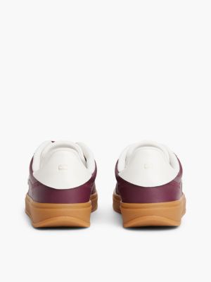 Женские кроссовки Tommy Hilfiger Padded Leather Skater, цвет: Палисандровый коричневый — фото 4