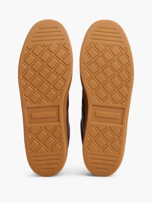 Женские кроссовки Tommy Hilfiger Padded Leather Skater, цвет: Палисандровый коричневый — фото 5