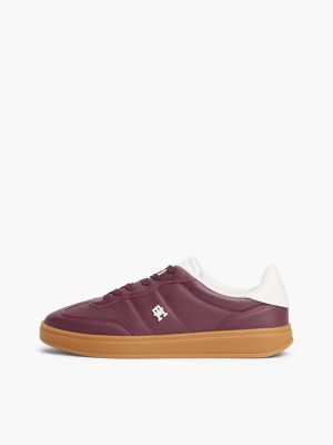 Женские кроссовки Tommy Hilfiger Padded Leather Skater, цвет: Палисандровый коричневый — фото 7