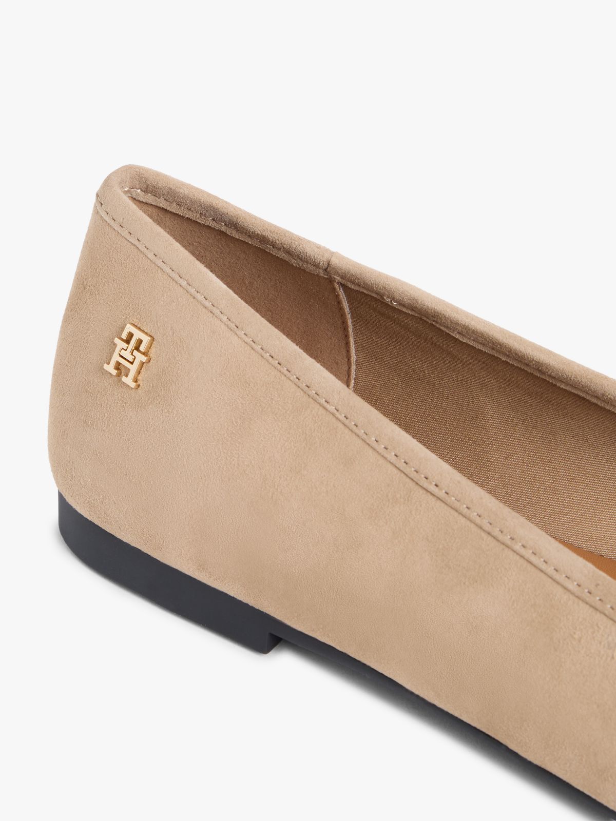 Suede Ballet Flat — Safari Canvas