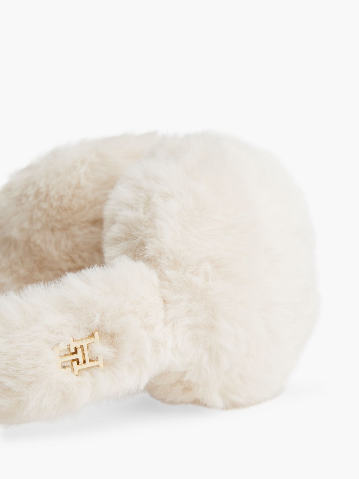 Faux Fur Earmuff — Beige