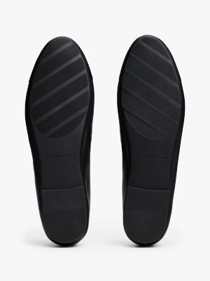 Женские балетки Tommy Hilfiger Patent Toe Leather Ballet Flat, цвет: Чёрный — фото 5