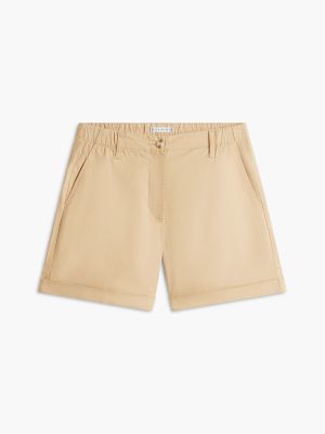 Женские шорты Tommy Hilfiger Lightweight Twill 5" Chino, цвет: Галечный — фото 5