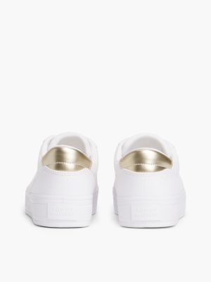 Женские кроссовки Tommy Hilfiger Metallic Accent Canvas, цвет: Белый — фото 4