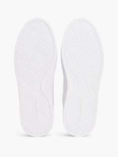 Metallic Accent Canvas Sneaker — White 5