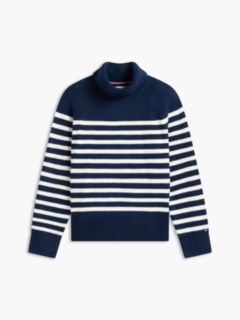 Striped Turtleneck Sweater — Carbon Navy 5