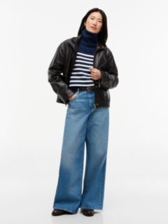 Striped Turtleneck Sweater — Carbon Navy 2
