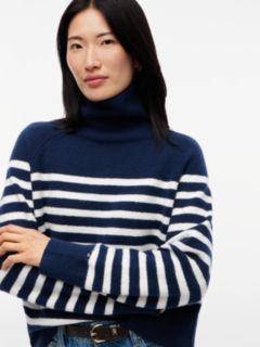 Striped Turtleneck Sweater — Carbon Navy 3