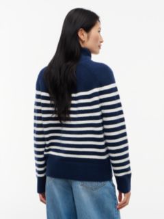 Striped Turtleneck Sweater — Carbon Navy 4