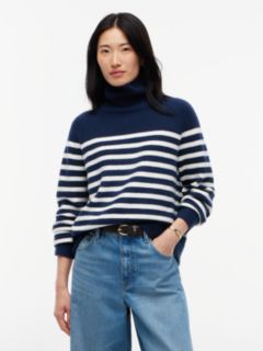 Striped Turtleneck Sweater — Carbon Navy 1