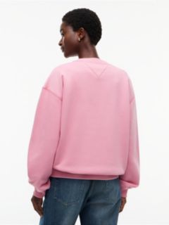 Varsity Tommy Logo Crewneck Sweatshirt — Mystic Pink 4