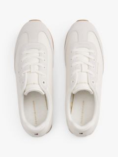 Leather & Suede Runner Sneaker — Ancient White 3