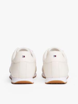 Женские кроссовки Tommy Hilfiger Leather & Suede Runner, цвет: Белый — фото 4