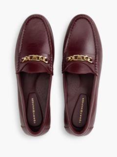 Chain-Link Leather Loafer — Oxblood 3