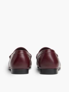 Chain-Link Leather Loafer — Oxblood 4
