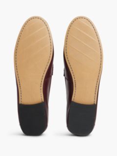 Chain-Link Leather Loafer — Oxblood 5