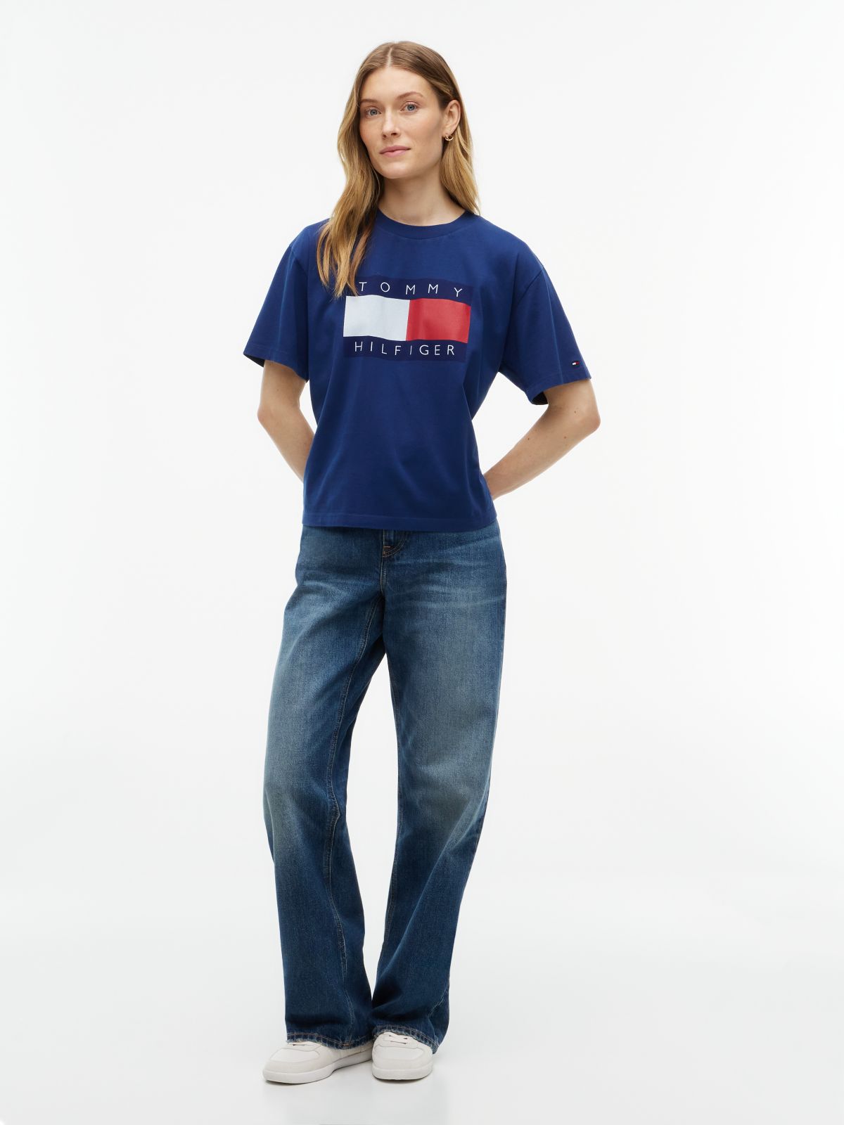 Flag Logo T-Shirt — Preppy Navy