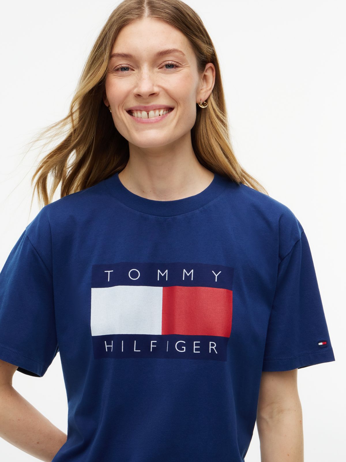 Flag Logo T-Shirt — Preppy Navy