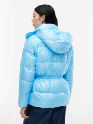 Женская куртка Tommy Hilfiger Shiny TH Ultra Air Puffer, цвет: Синий — фото 4