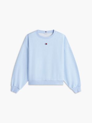 Женская толстовка Tommy Hilfiger Boxy Fit Brushed-Back, цвет: Синий — фото 5