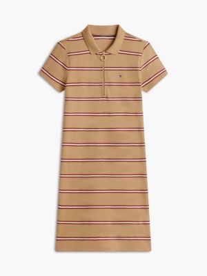 Женские платья Tommy Hilfiger Striped Quarter-Zip Polo Dress — фото 5